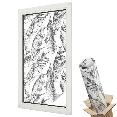 Belátásgátló ablakfólia dekoratív Trópusi levelek