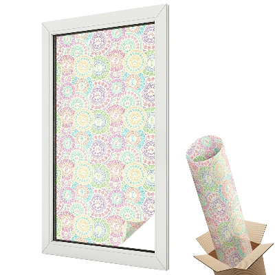 Belátásgátló ablakfólia dekoratív Színes mandalák