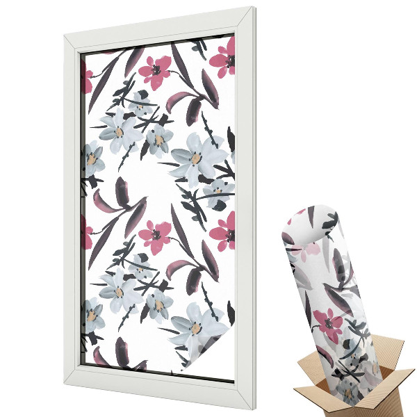 Fólia ablakra Virágminta