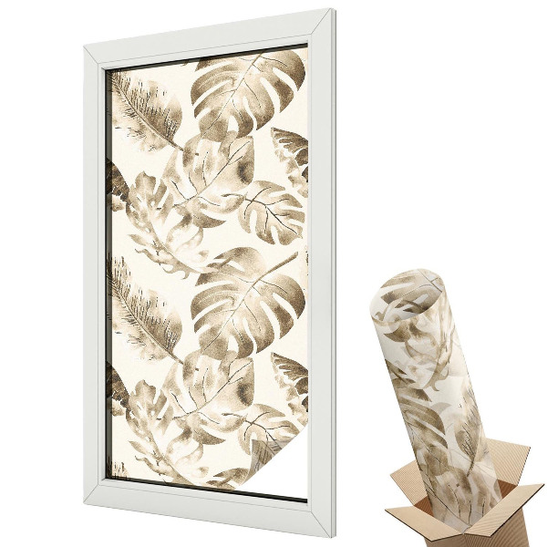 Belátásgátló ablakfólia dekoratív Trópusi növények