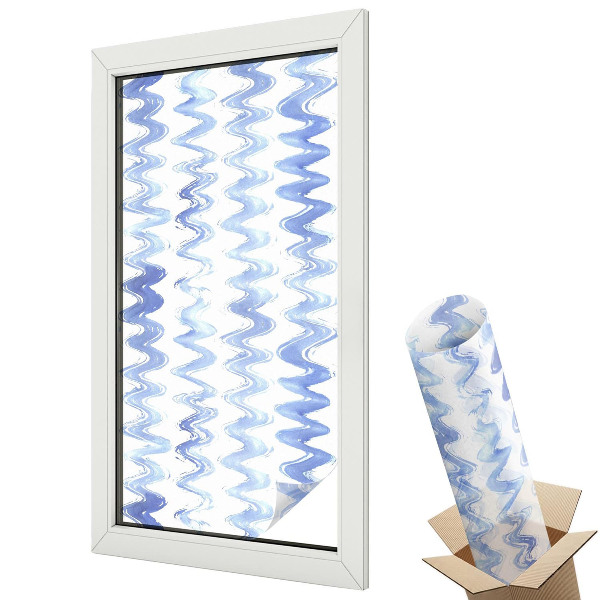 Fólia ablakra Kék hullámok