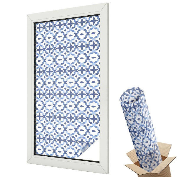 Fényvédő fólia ablakra Kék mozaik