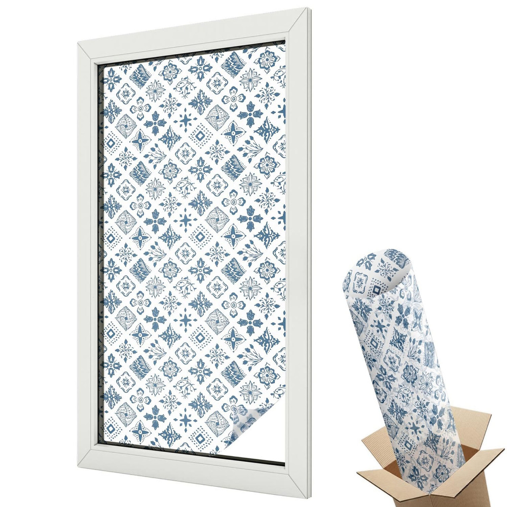 Belátásgátló ablakfólia dekoratív Virágdísz