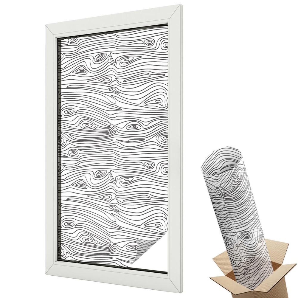 Belátásgátló ablakfólia dekoratív Fa vonalak