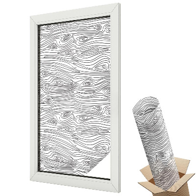 Belátásgátló ablakfólia dekoratív Fa vonalak