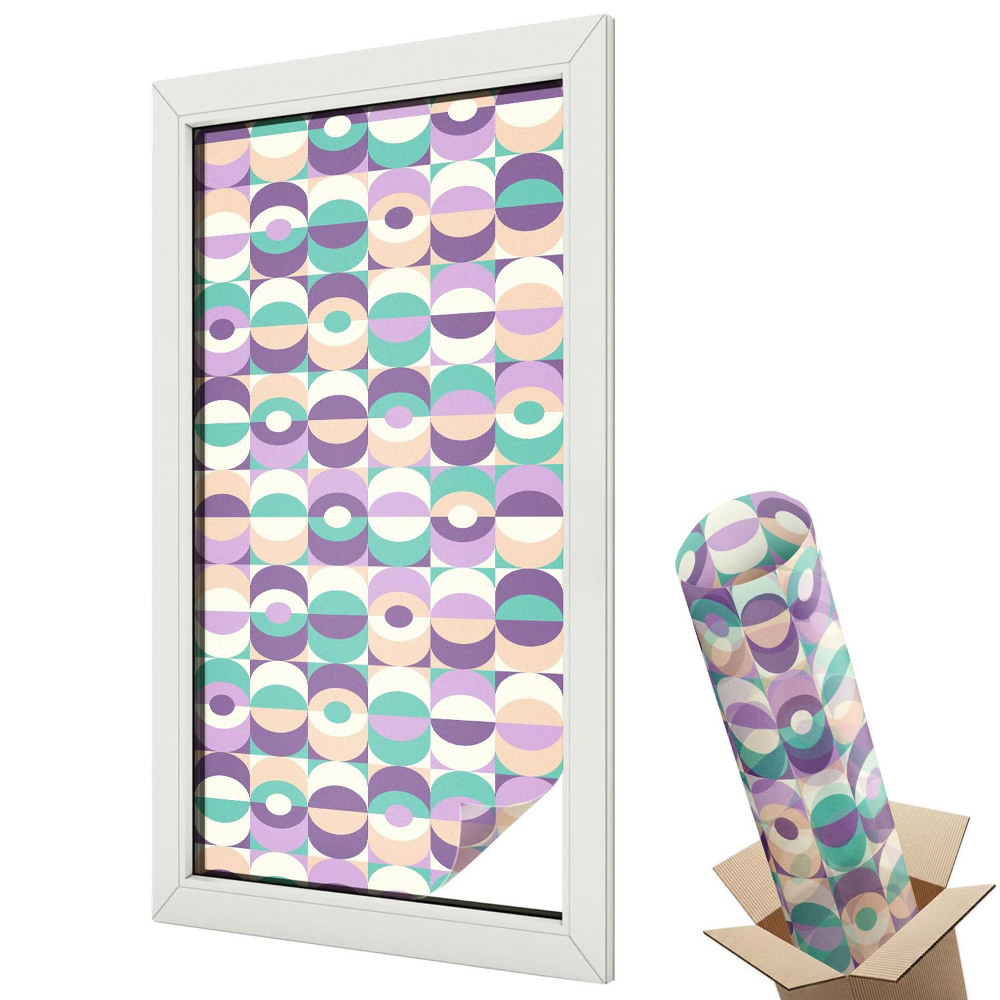 Belátásgátló ablakfólia dekoratív Színes minták