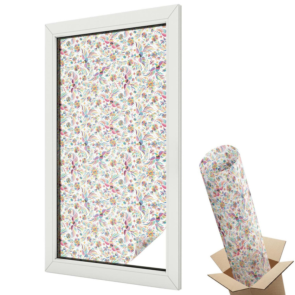 Fényvédő fólia ablakra Színes egzotikum