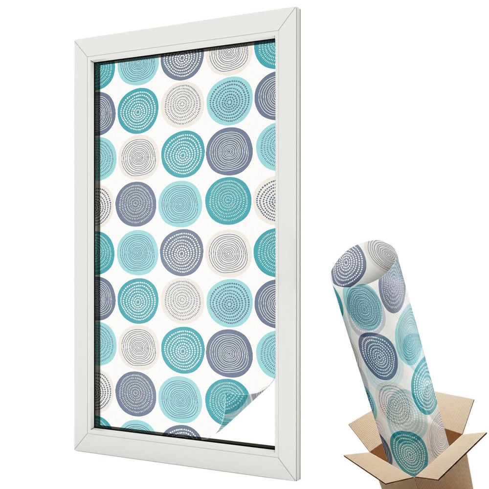 Belátásgátló ablakfólia dekoratív Geometriai körök