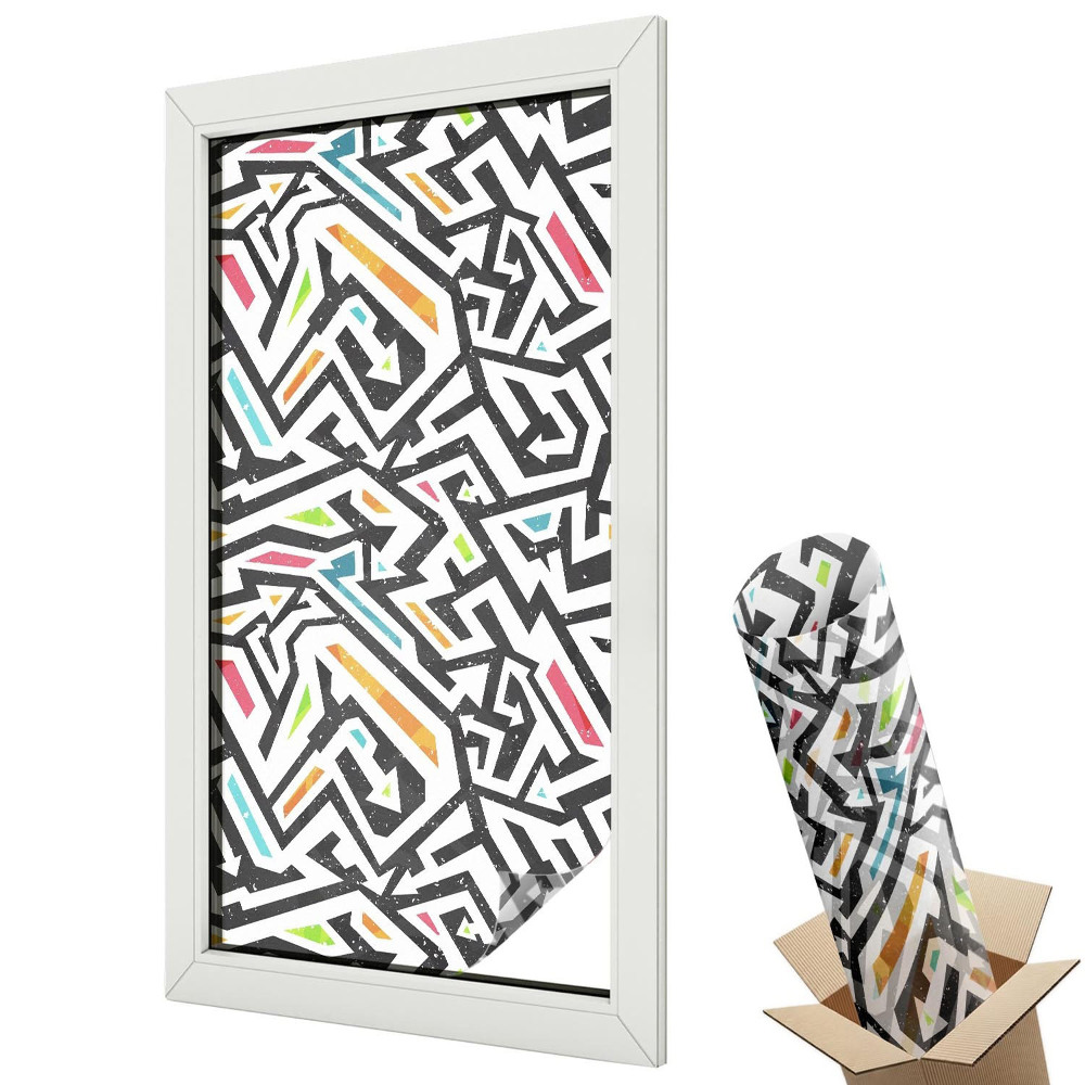 Belátásgátló ablakfólia dekoratív Absztrakt geometria