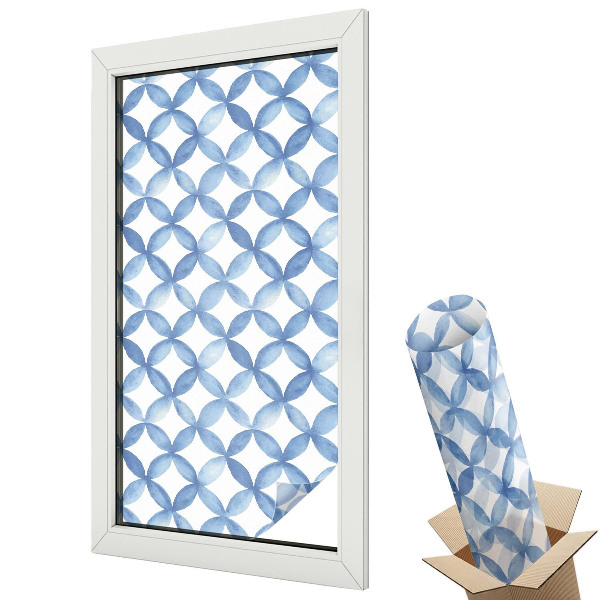 Fólia ablakra Geometrikus virágok