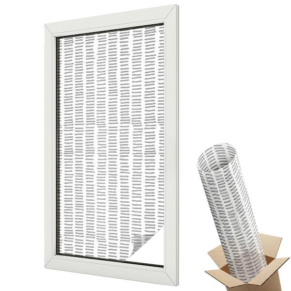 Öntapadós belátásgátló fólia ólomüveg Minimalista vonalak