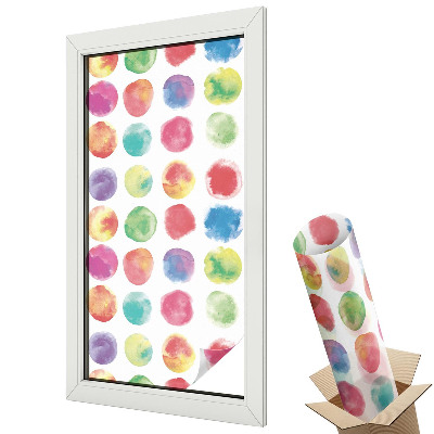 Fényvédő fólia ablakra Színes körök