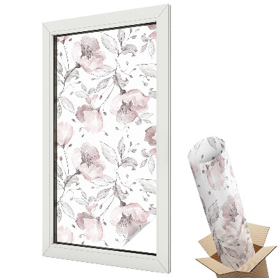 Fólia ablakra Rózsa levelek