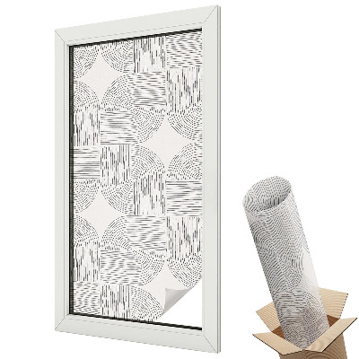 Öntapadós belátásgátló fólia ólomüveg Békés szimmetria