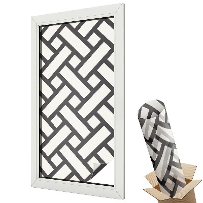 Belátásgátló ablakfólia dekoratív Összefonódó téglalapok