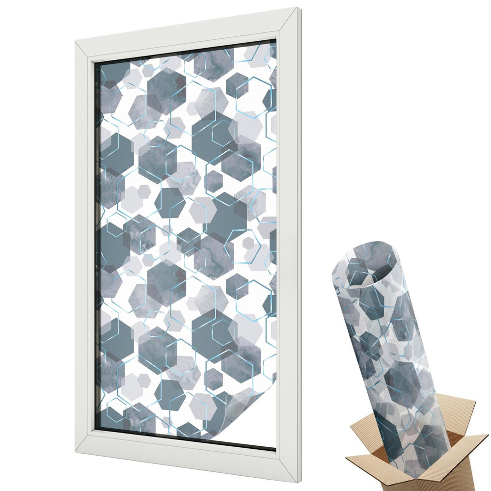 Belátásgátló ablakfólia dekoratív Geometriai hatszögek