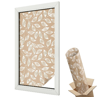 Öntapadós belátásgátló fólia ólomüveg Levelek természet