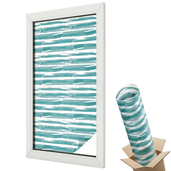 Belátásgátló ablakfólia dekoratív Zöld csíkok