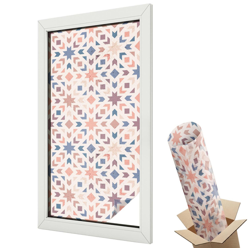 Fólia ablakra Színes minták