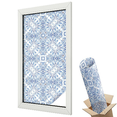 Fényvédő fólia ablakra Kék csempék