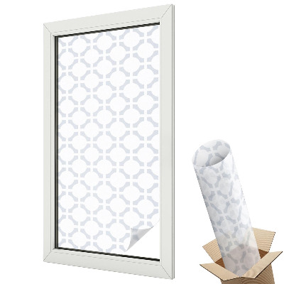 Öntapadós belátásgátló fólia ólomüveg Geometrikus elegancia