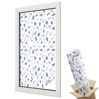 Fényvédő fólia ablakra Kék minták