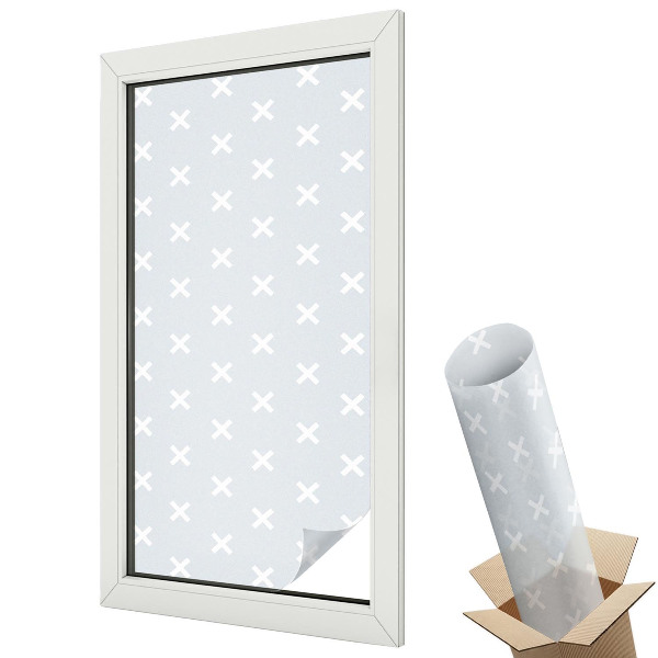 Belátásgátló ablakfólia dekoratív Finom keresztek