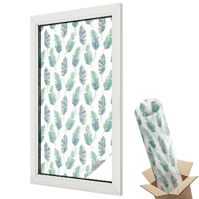 Öntapadós belátásgátló fólia ólomüveg Trópusi levelek