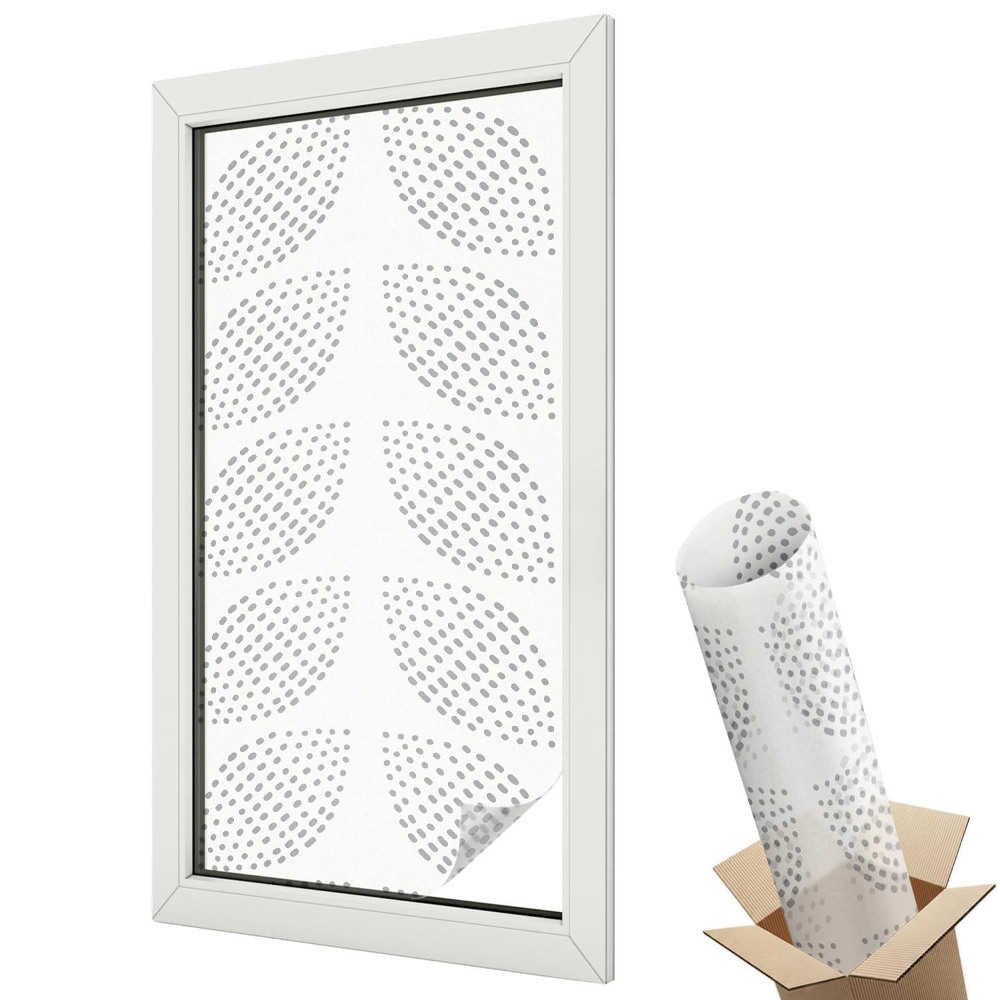 Belátásgátló ablakfólia dekoratív Pontozott levelek