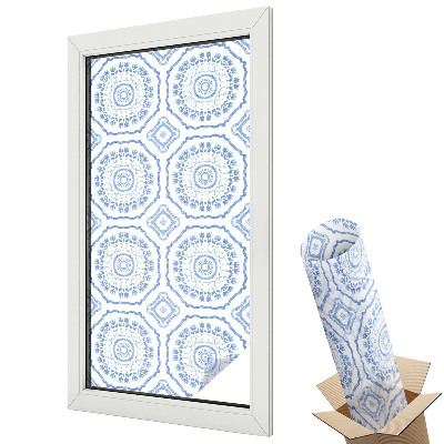 Fényvédő fólia ablakra Virágdíszek