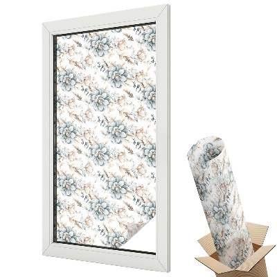 Belátásgátló ablakfólia dekoratív Virágos elegancia