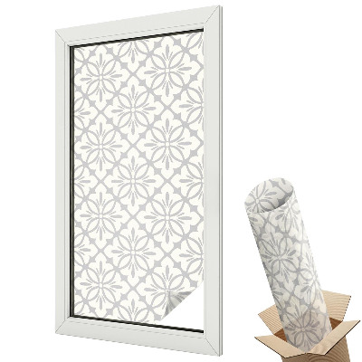 Fényvédő fólia ablakra Virágos rozetták