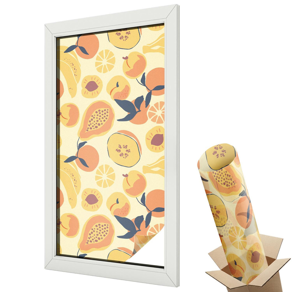 Belátásgátló ablakfólia dekoratív Lédús gyümölcs