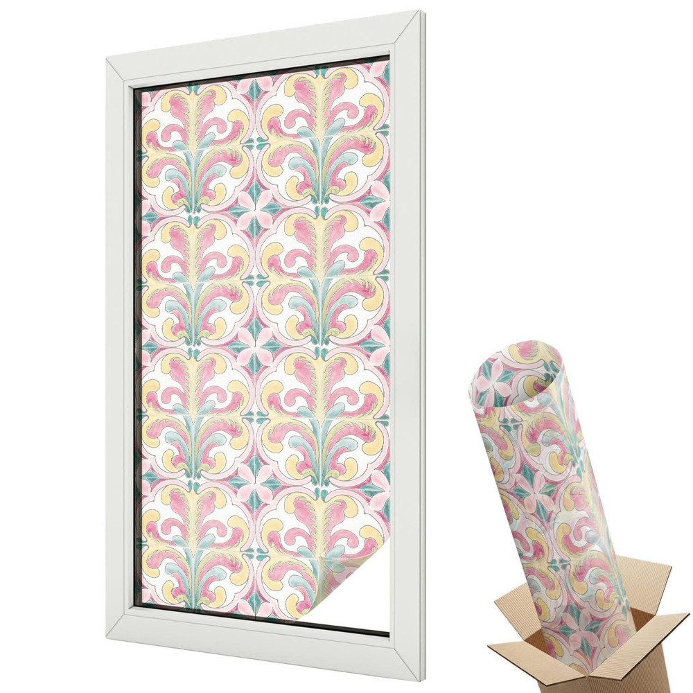 Fólia ablakra Virágszimmetria