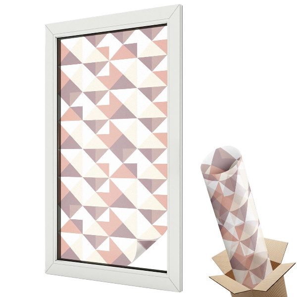 Belátásgátló ablakfólia dekoratív Modern háromszögek