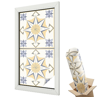 Fényvédő fólia ablakra Geometriai csillagok