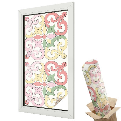 Fólia ablakra Virágdíszek