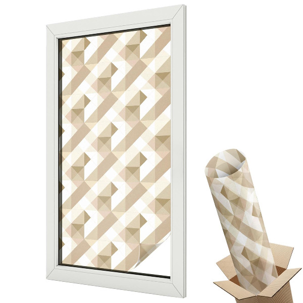 Fényvédő fólia ablakra Háromszög alakú minták