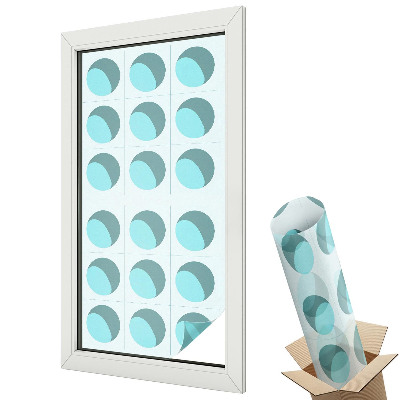 Belátásgátló ablakfólia dekoratív Modern kerekek