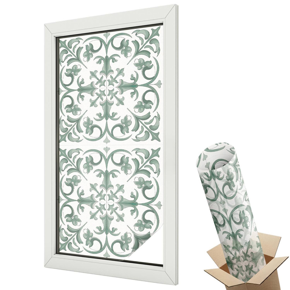 Fényvédő fólia ablakra Növényi díszek