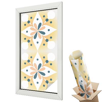 Fényvédő fólia ablakra Virágszimmetria