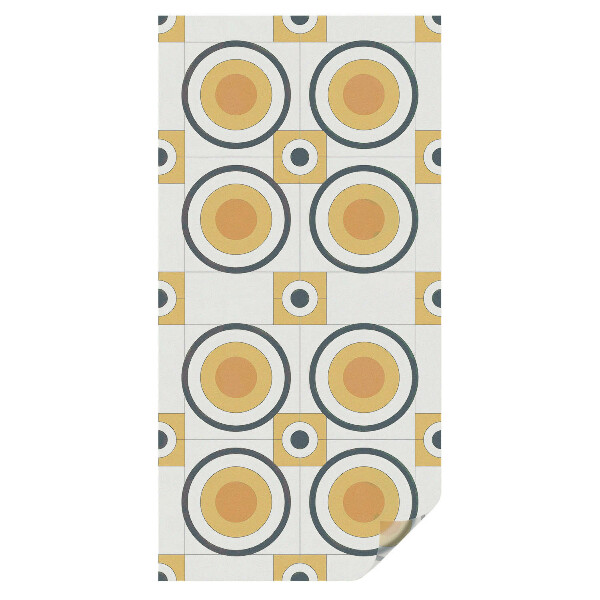 Fólia ablakra Retro körök