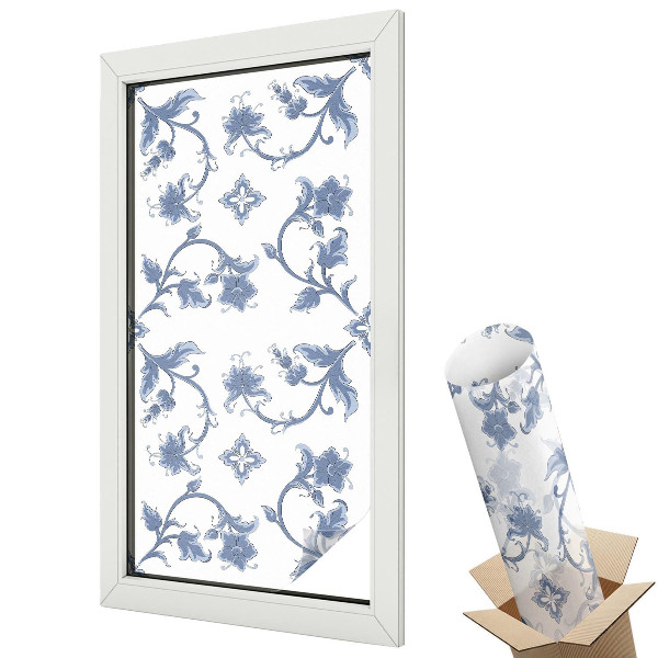 Fényvédő fólia ablakra Virágdísz