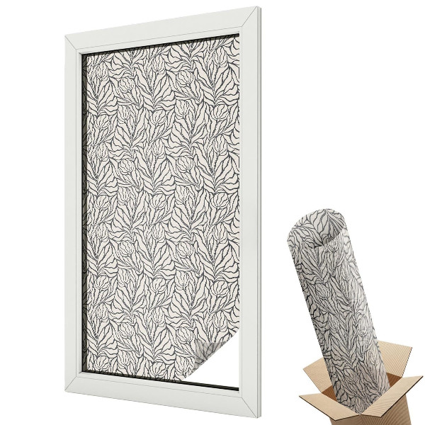 Fényvédő fólia ablakra Levelek, virágok