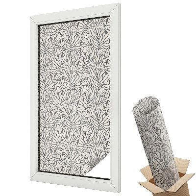 Fényvédő fólia ablakra Levelek, virágok