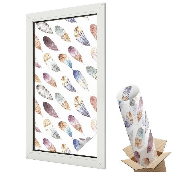 Öntapadós belátásgátló fólia ólomüveg Bohém tollak