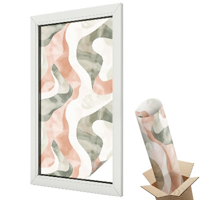 Belátásgátló ablakfólia dekoratív Színes hullámok