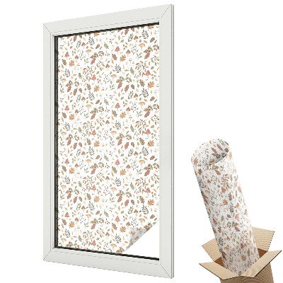 Öntapadós belátásgátló fólia ólomüveg Őszi minták