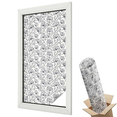 Fényvédő fólia ablakra Botanikai motívum