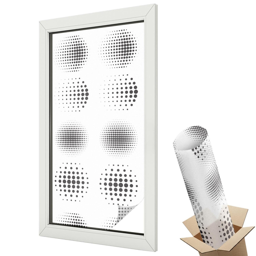 Fényvédő fólia ablakra Pontozott körök